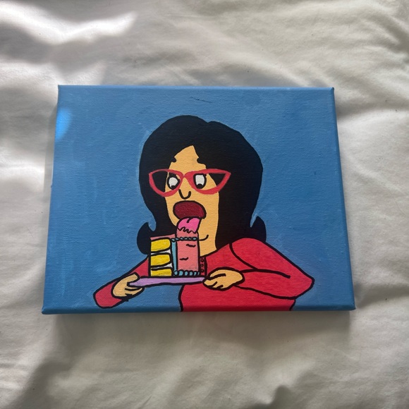 Other - Linda from Bob Burger licking cake painting